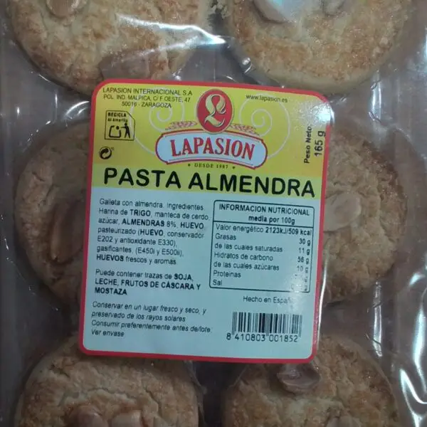 LA PASTA DE ALMENDRA 165GR C10